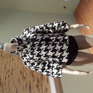 Ya Da Black & White Houndstooth Jacket Size M